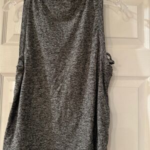NWT Beyond Yoga Black and White Knot So Fast Cropped Tank Top size Small